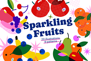 Fruits Illustrations & Patterns, a Food Illustration by tifftuff (Thumbnail 1 of 6)