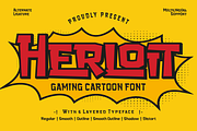 Herloit - Gaming Display Font, a Sans Serif Font by twinstd (Thumbnail 1 of 10)