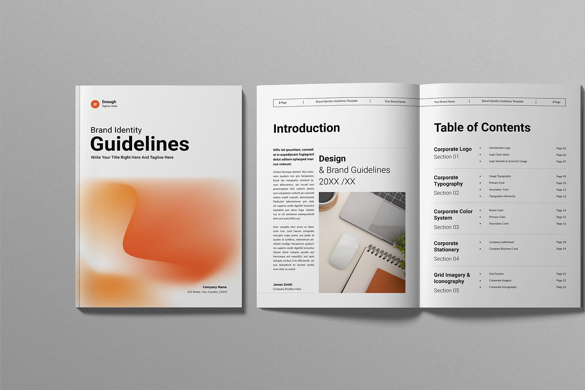 Brand Identity Guidelines Template preview 2