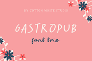 Gastropub Font Trio, a Handwritten Font by Sofia Skoog (Thumbnail 1 of 11)