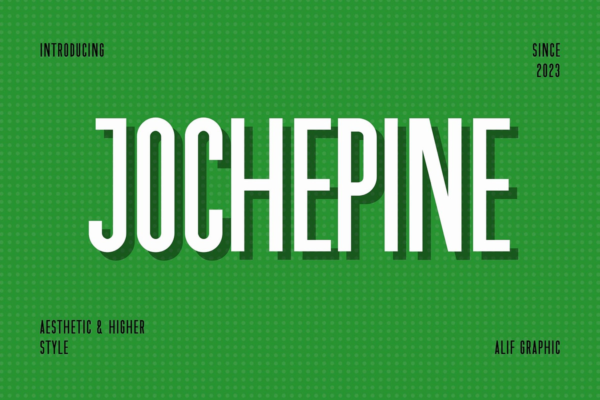 Jochepine - Modern Condensed Sans, a Sans Serif Font by Font Kingdom (Photo 1 of 10)