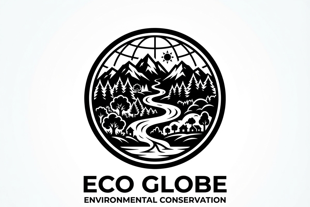60 Eco Globe Landscape Silhouette, a Technology Illustration by Amazin_art (Photo 22 of 25)
