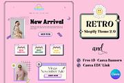 Retro Vintage Pink Shopify Theme, a Shopify Template by DaisyStudio (Thumbnail 1 of 10)