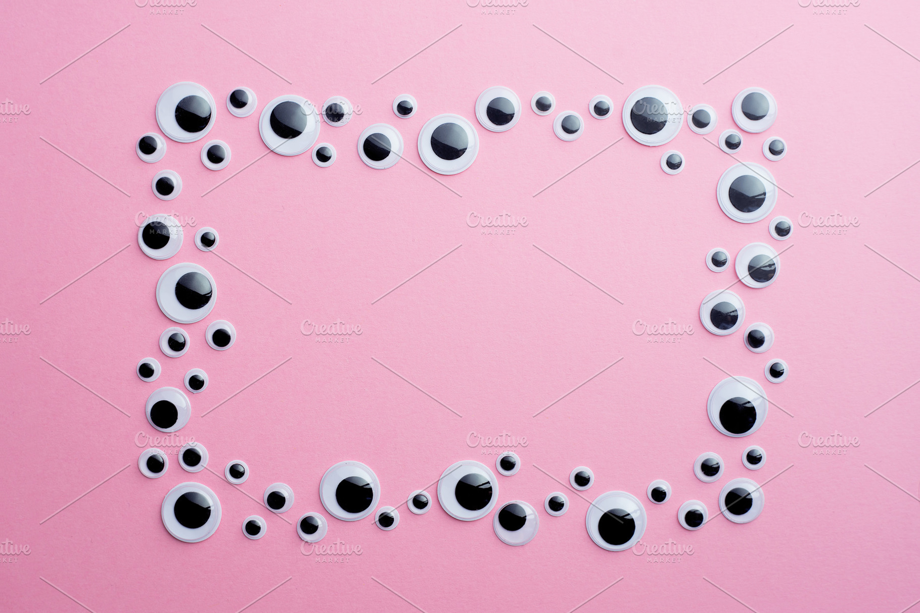 Googly eyes featuring googly, eyes, and eye, an Abstract Photo by bogdandimages