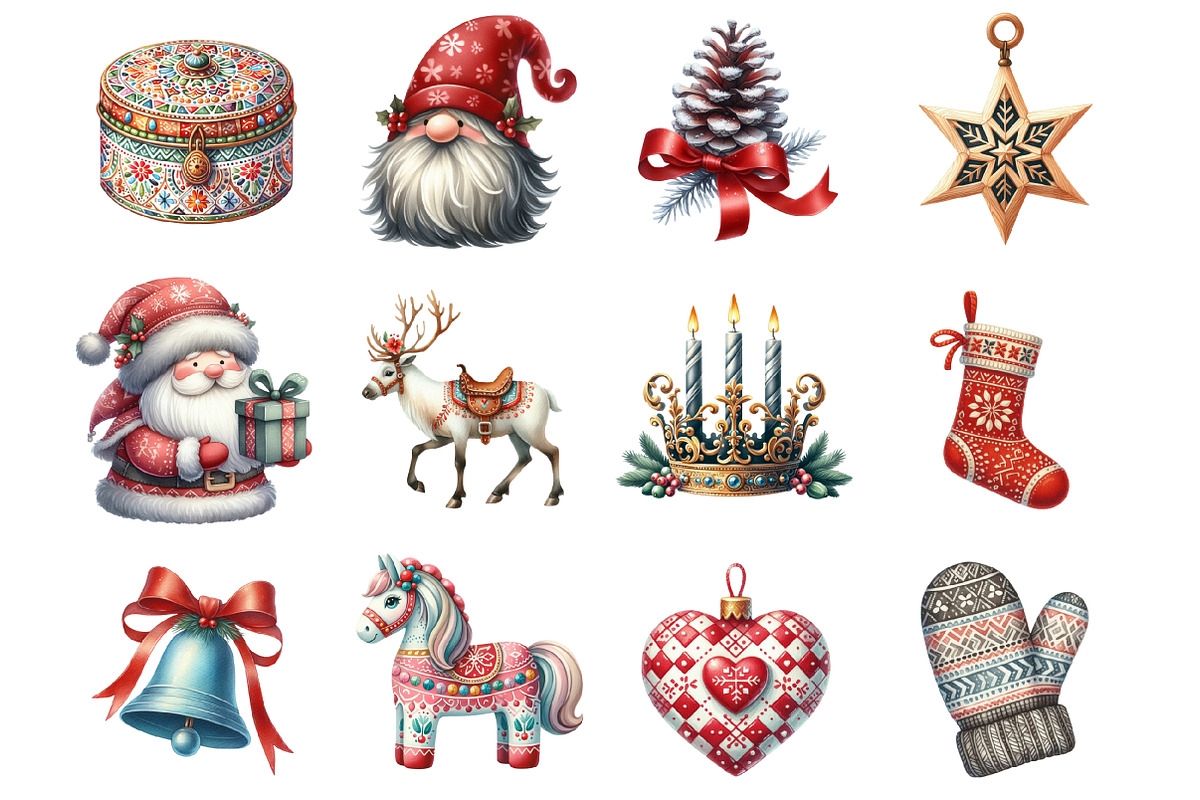Nordic Christmas Swedish Art, a Graphic by CitraGraphics (Photo 2 of 4)