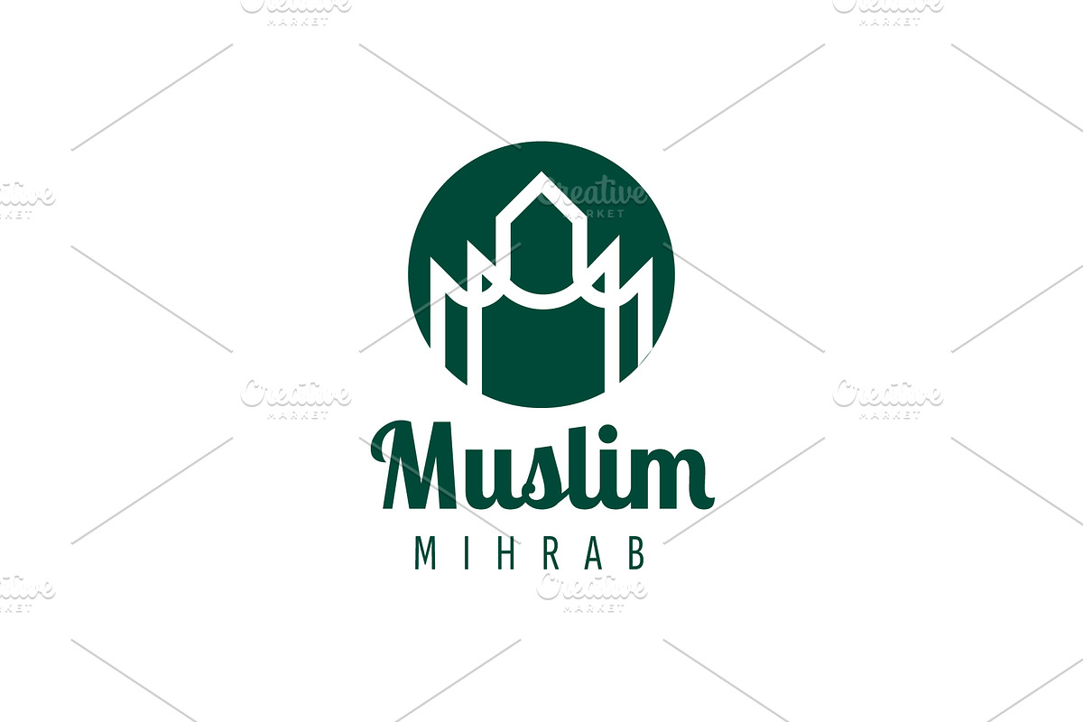 mosque logo vector icon illustration, a Branding & Logo Template by Dyn Studio