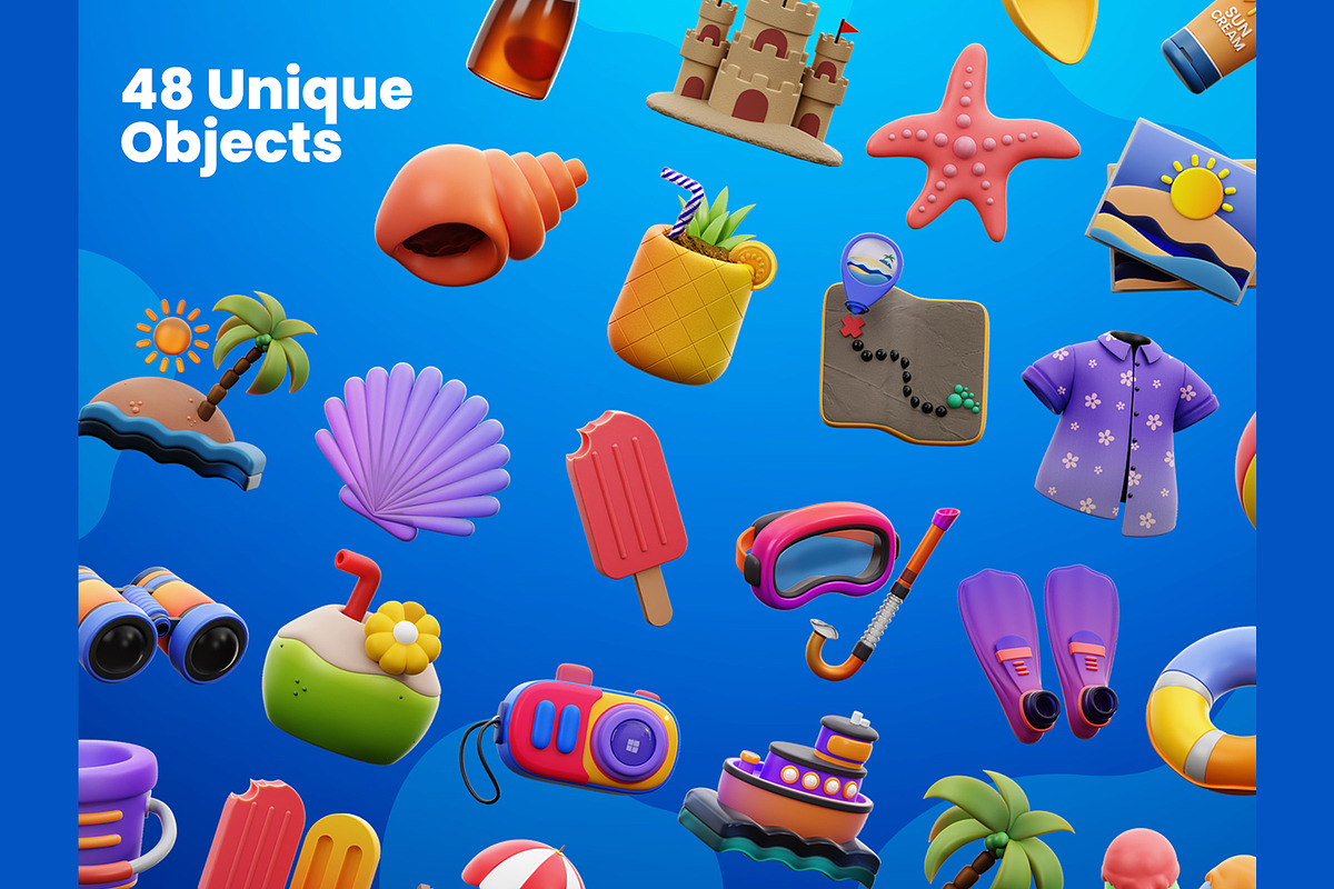 Holiday 3D Icons, an Object 3D Model by Rakata Studio (Photo 6 of 7)
