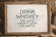Whiskey River Monoline Typeface, a Font by Callie Rian & Co. (Thumbnail 7 of 12)