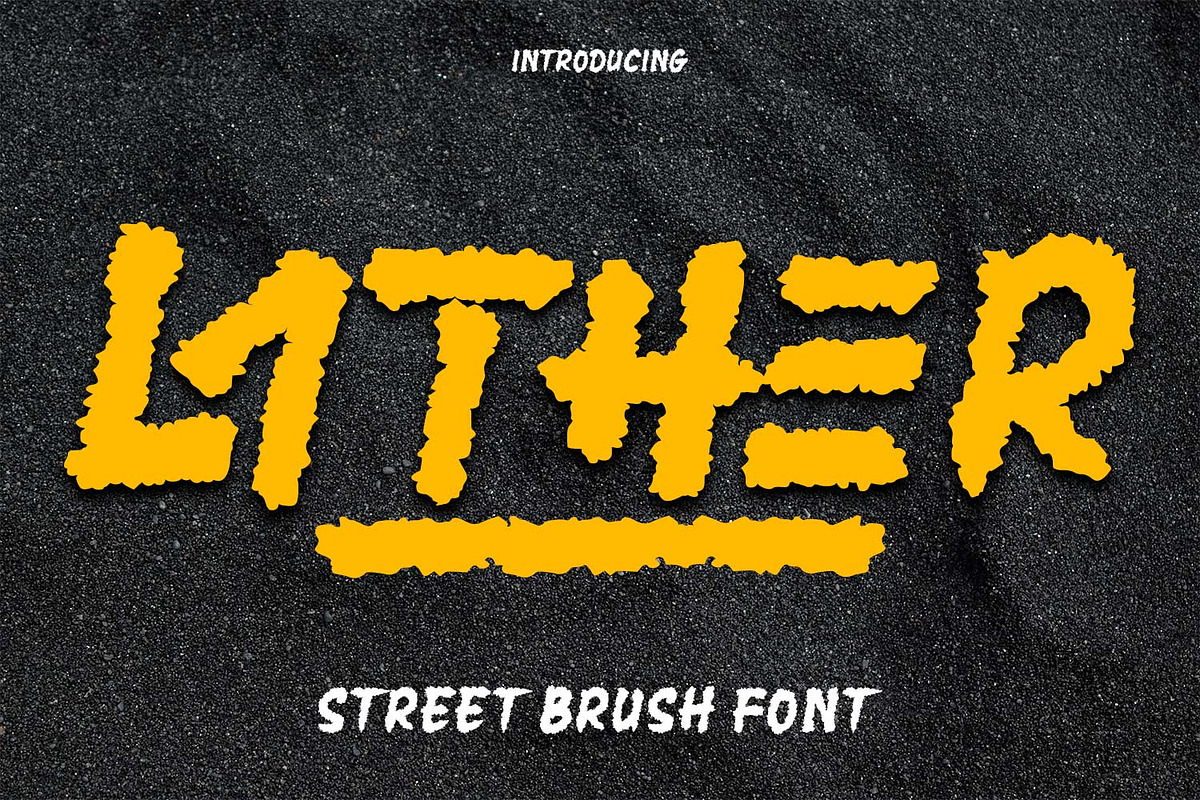 Lather – Street Brush Font, a Handwritten Font by kangfont Studio (Photo 2 of 11)