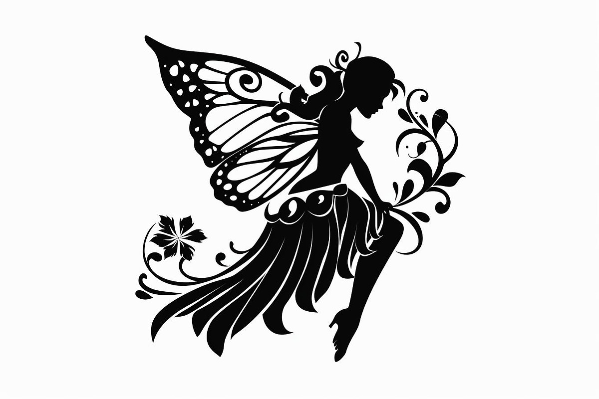 Silhouette of a fairy with delicate, an Illustration by Amazin_art (Photo 13 of 13)