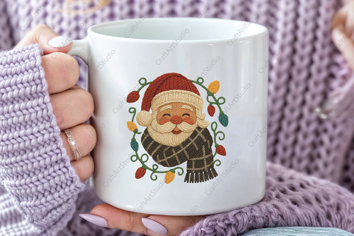 Crochet Christmas Santa PNG, an Illustration by CraftArtStudio (Photo 3 of 4)