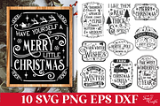 Farmhouse Christmas Signs Bundle, a Seasonal Illustration by Anastasia Feya (Thumbnail 1 of 7)