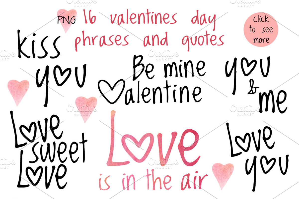 Valentines day love watercolor set, an Illustration by antuanetto (Photo 7 of 11)