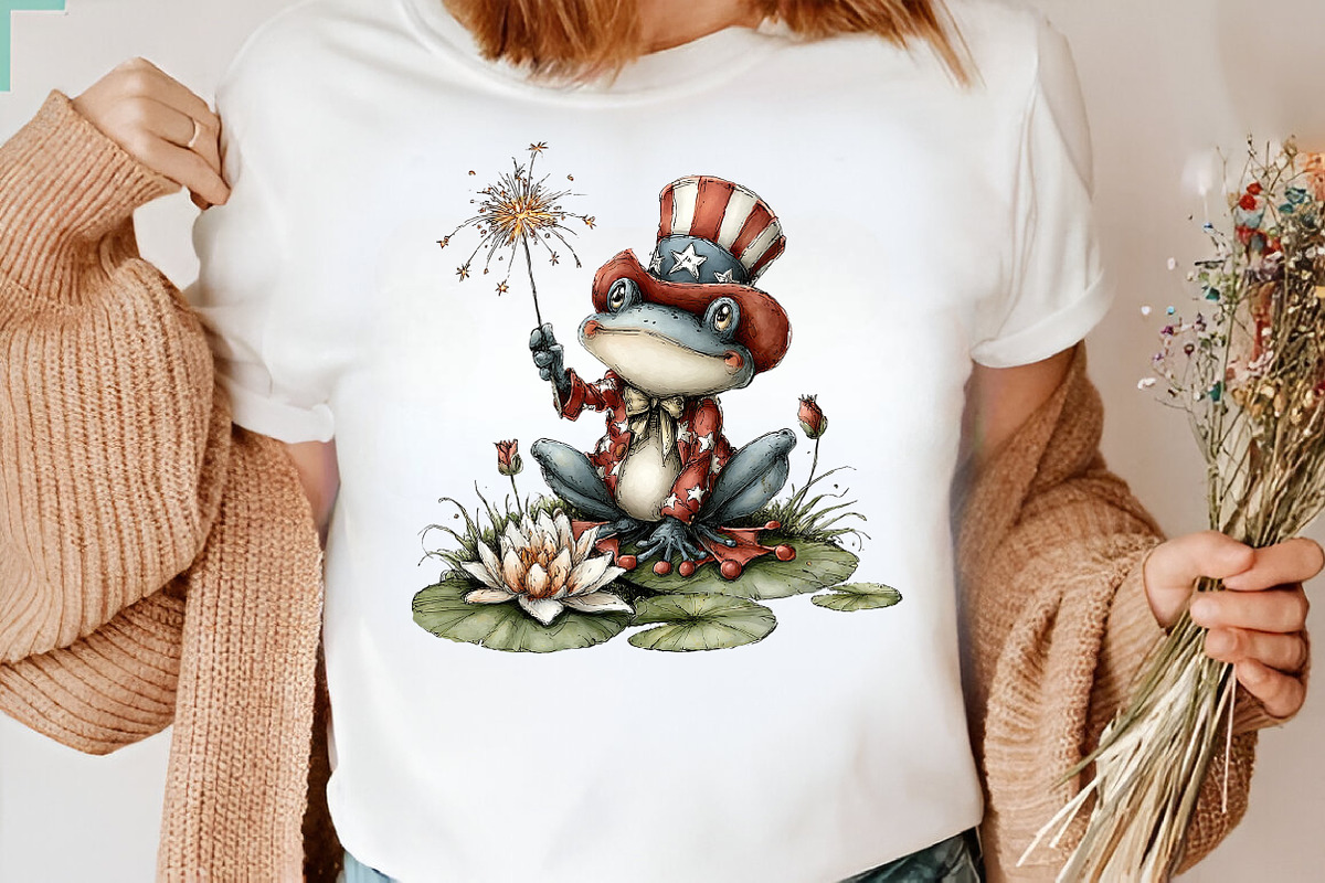 Whimsical Patriotic Animals Clipart, an Animal Illustration by CreationArt (Photo 6 of 7)