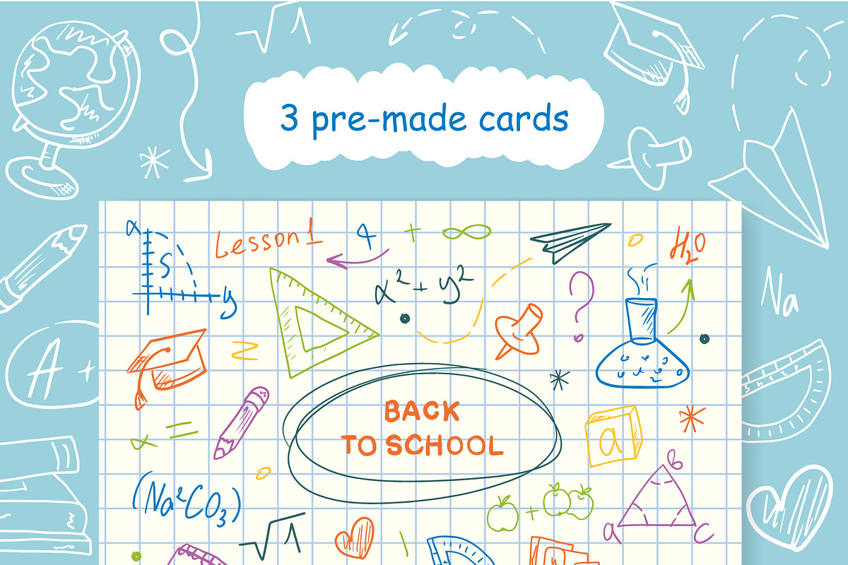 Back to School doodles, an Education Illustration by Irina Avdeeva (Photo 2 of 8)