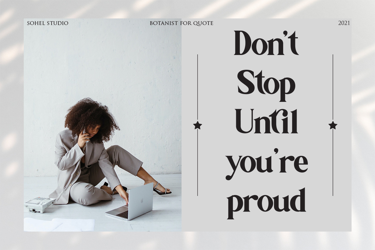 Botanist | Modern Serif, a Serif Font by Sohel Studio (Photo 7 of 15)