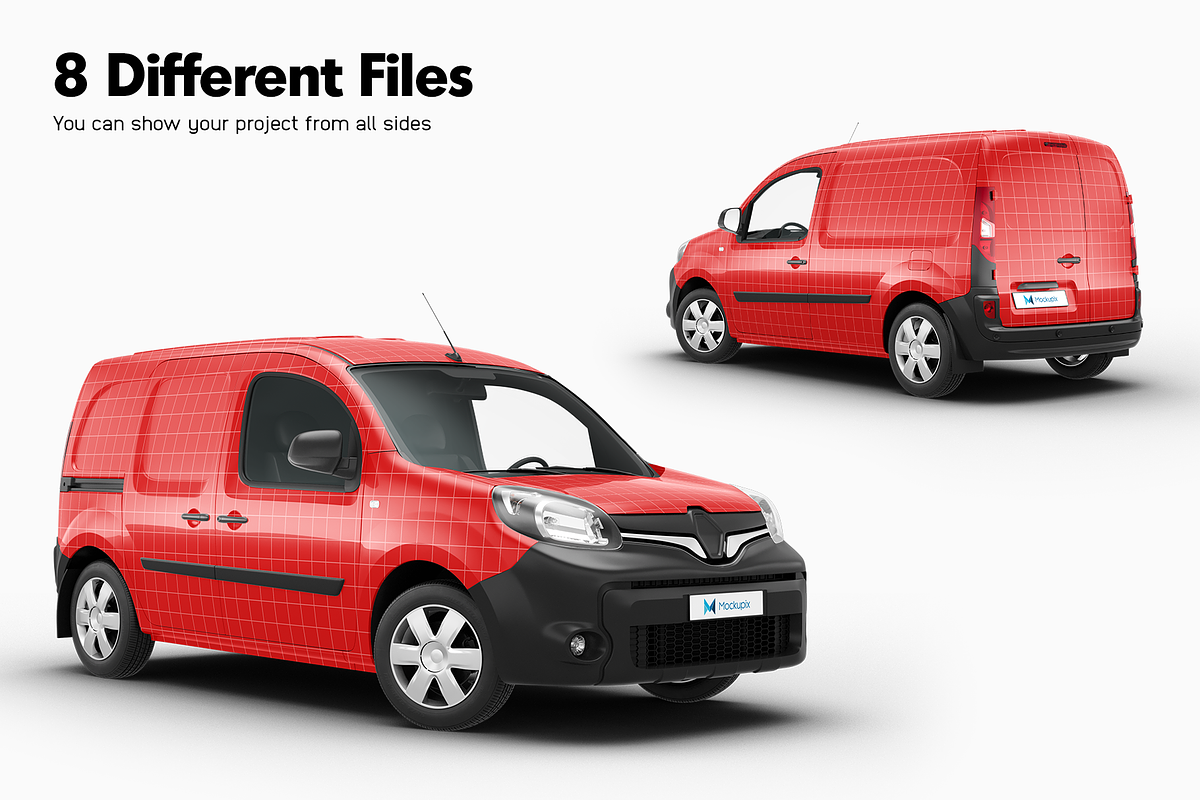 Delivery Car Mockup 8, an Advertising Mockup by Mockupix (Photo 7 of 12)