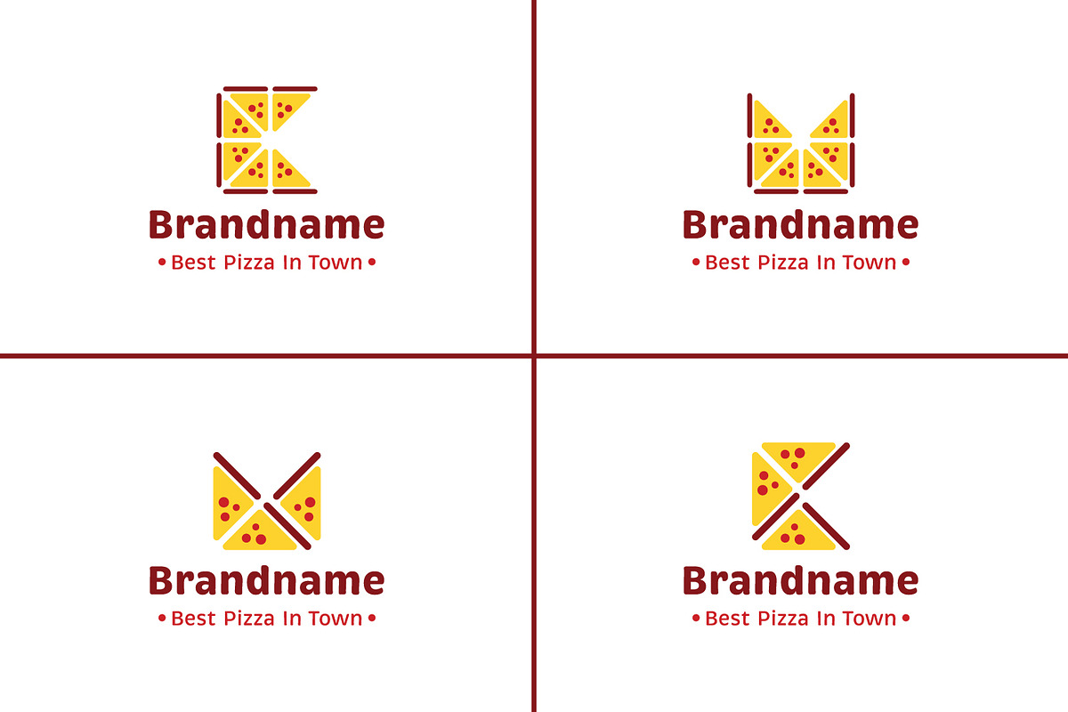 Letter K and M Pizza Logo, a Branding & Logo Template by Pray Art Design Studio