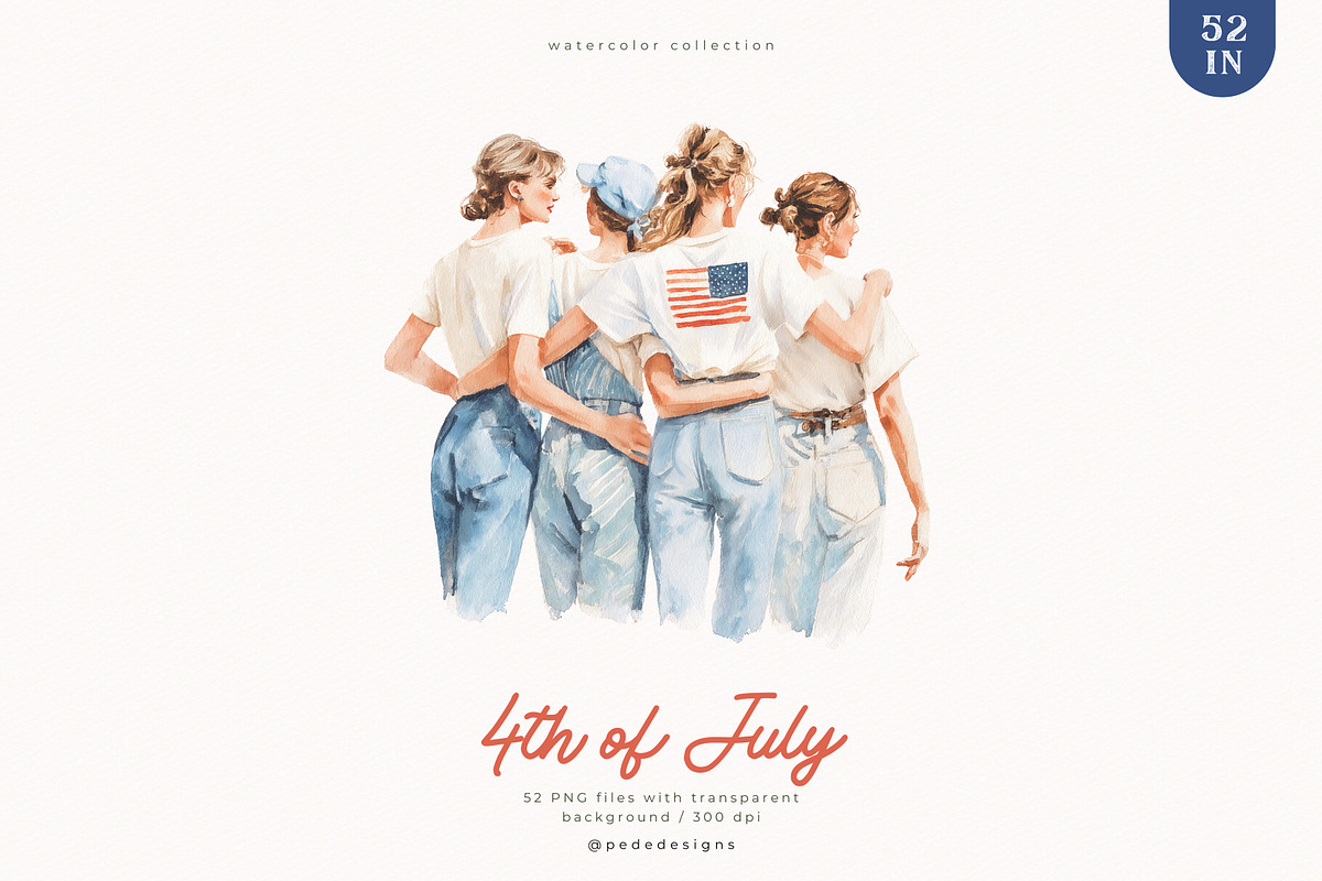 4th of July Collection, a Decorative Illustration by PeDe Designs (Photo 9 of 20)