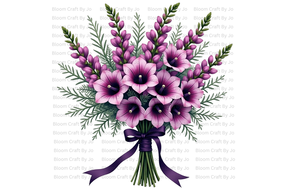 Foxgloves Stems and Flowers, a Decorative Illustration by Bloom Craft Creations (Photo 10 of 11)