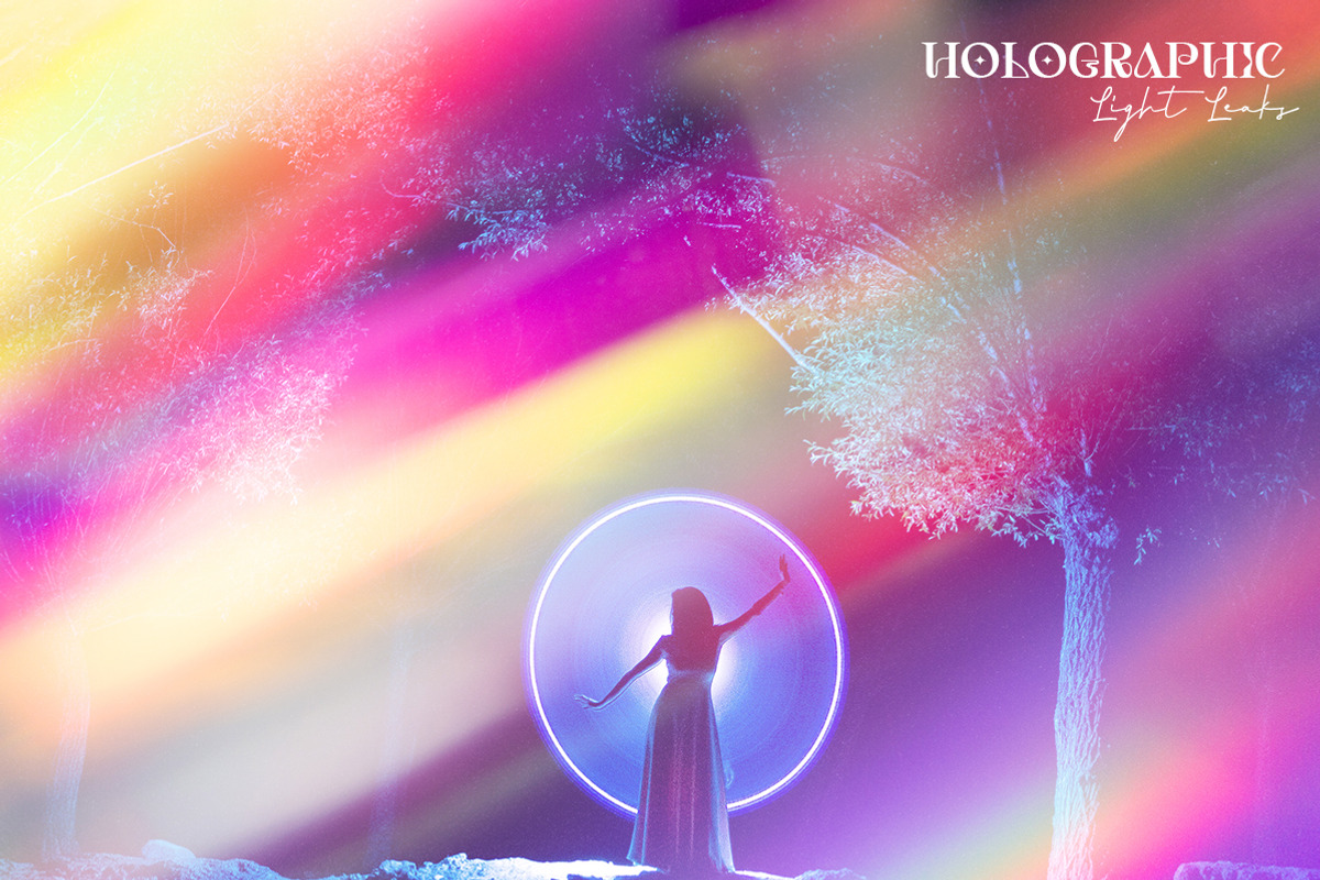 Holographic Light Leaks, a Texture Graphic by Julie&Taily (Photo 26 of 28)