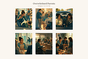 Overwhelmed Parents, Set of 29, a Person Illustration by LanternkinStudio (Thumbnail 7 of 14)