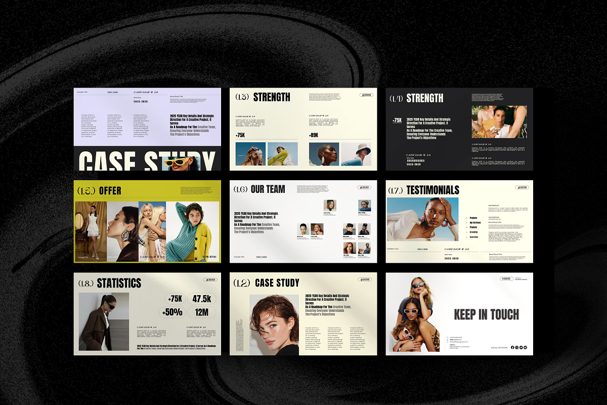 Social Media Report Kit Template, a Presentation Template by Studio Industry (Photo 9 of 10)