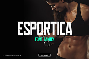 Esportica Family, a Sans Serif Font by ClaireHayes