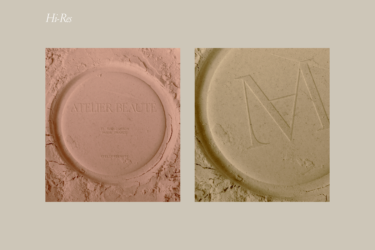 Embossed Powder Logo Mockup 02, an Advertising Mockup by Duet Atelier (Photo 3 of 4)