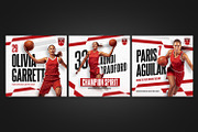 Basketball Instagram Templates, a Social Media Template by Bornx Design (Thumbnail 2 of 6)