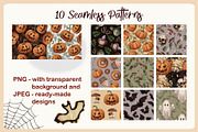 Cute Halloween hand drawn collection, an Illustration by Nadya Saen Art (Thumbnail 10 of 17)