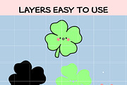 Cute Baby Clover SVG Bundle, an Illustration by TheHitShop (Thumbnail 4 of 10)