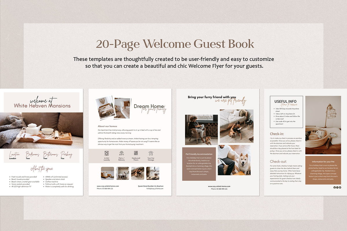Airbnb Vacation Branding Template, a Branding & Logo Template by Emmart Studio (Photo 7 of 10)