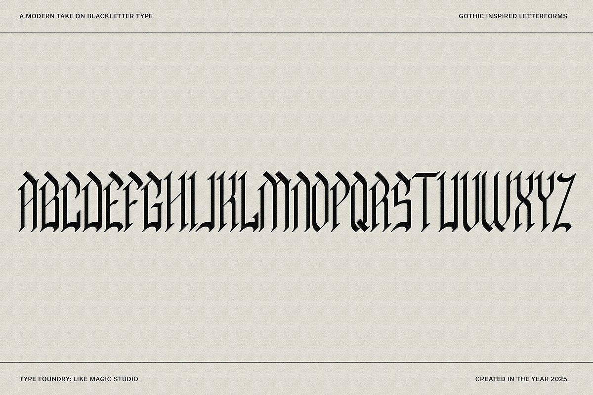 Dark Mother, a Blackletter Font by Like Magic Studio (Photo 4 of 9)