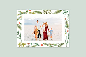 Christmas Photo Card Template -CD089