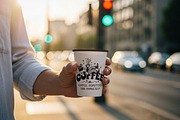 Paper Coffee Cup Mockup, a Cups & Container Mockup by Designer Dude (Thumbnail 1 of 2)