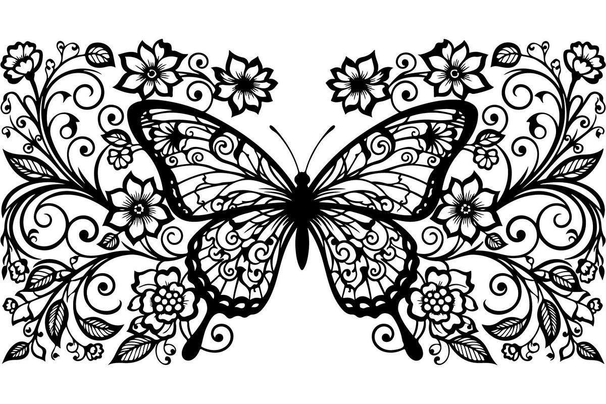 Decorative Floral Panel Vector Set, a Decorative Illustration by Designer_Momina (Photo 15 of 20)