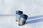 Winter Paper Cup Mockup Set v.5, a Cups & Container Mockup by creatsy5 (Thumbnail 8 of 11)