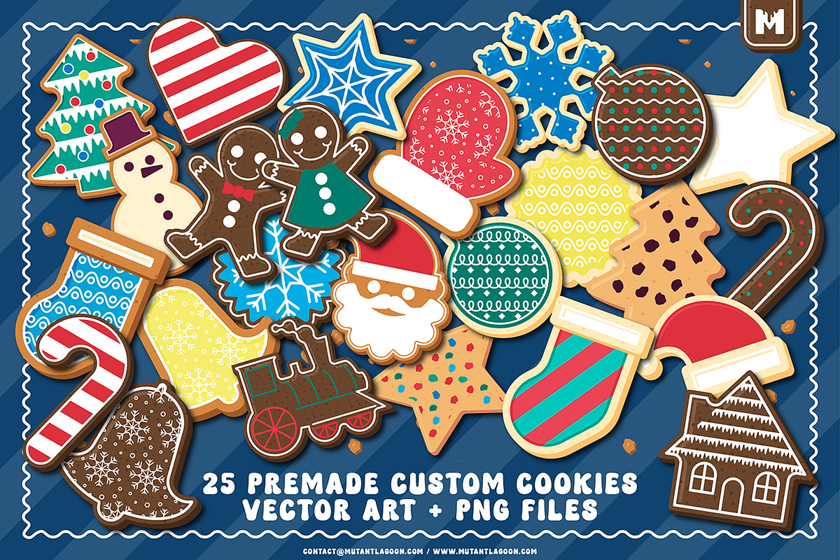 Christmas Cookie Graphic Styles, an Object Graphic by Mutant Lagoon (Photo 6 of 6)