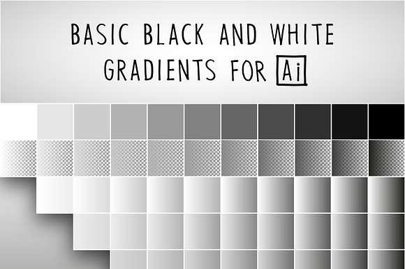 65 BASIC BLACK AND WHITE GRADIENTS preview 3
