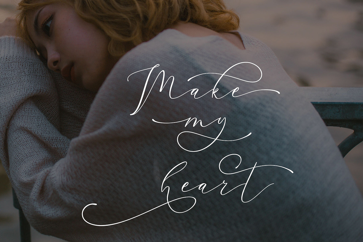 Amber Dishonest, a Script Font by moriztype (Photo 9 of 10)