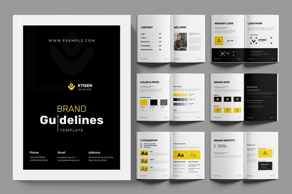 Modern Brand Guideline Bundle preview 3