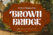 Brown Bridge | Art Deco Display Font, a Sans Serif Font by Ekahermawan (Thumbnail 1 of 15)