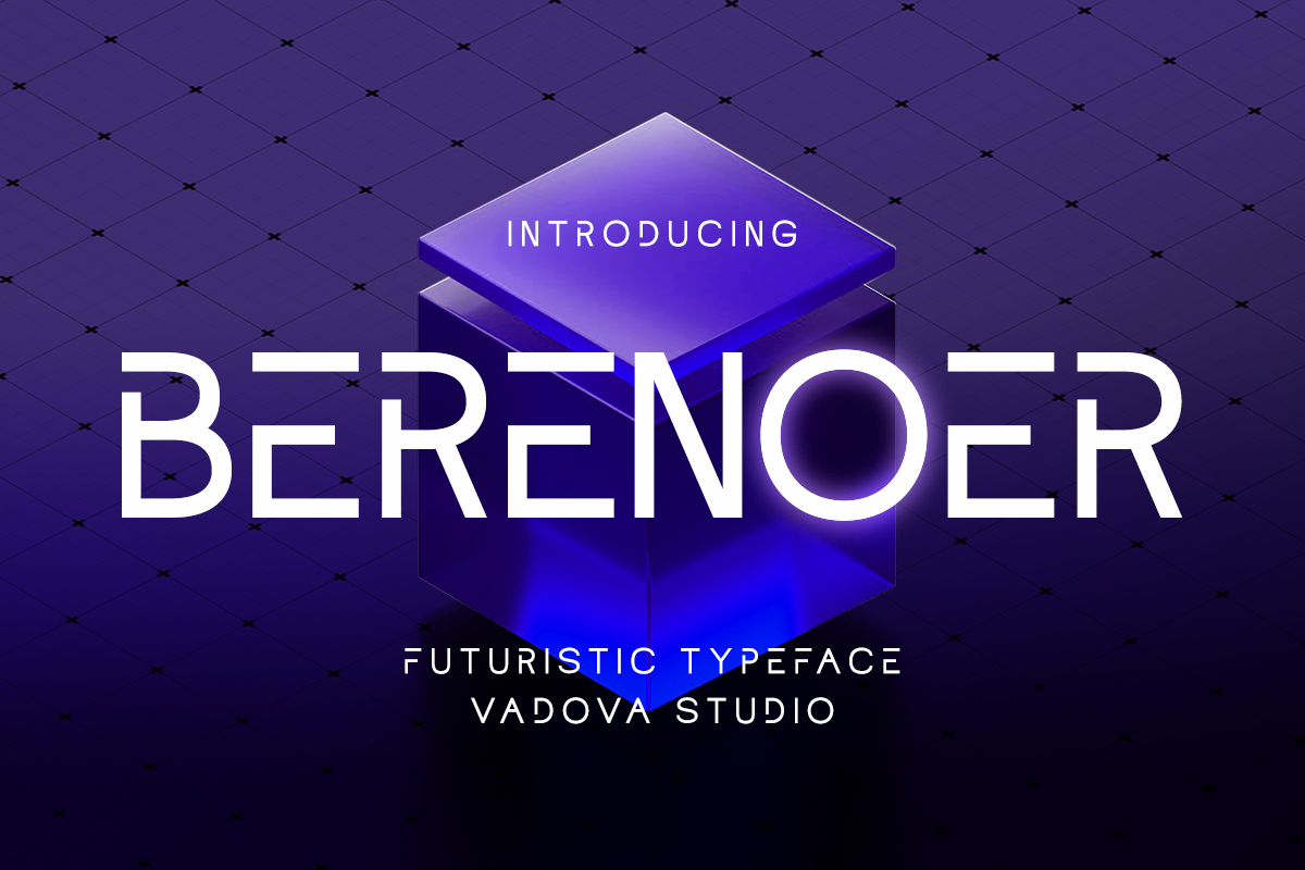 Berenoer – Futuristic Typeface, a Sans Serif Font by Vadovastd (Photo 10 of 10)