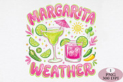 Summer Margarita Weather PNG, an Illustration by Daily.Designs (Thumbnail 1 of 5)