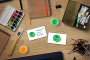 Simple Watercolor Business Card - 42, a Business Card Template by ND Design (Thumbnail 7 of 13)