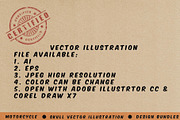 Motorcycle Skull Vector logo, an Illustration by Illousa (Thumbnail 4 of 4)