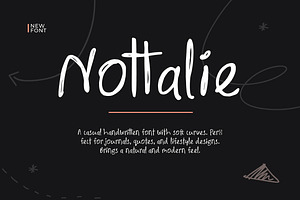 Nottalie – Casual Handwritten Font