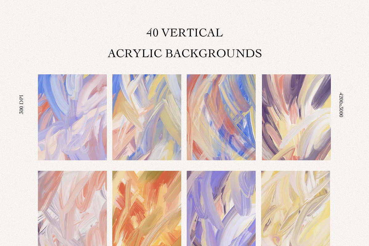 Summer. Abstract Acrylic Backgrounds, a Texture Graphic by Spark Studio Brushes (Photo 4 of 9)