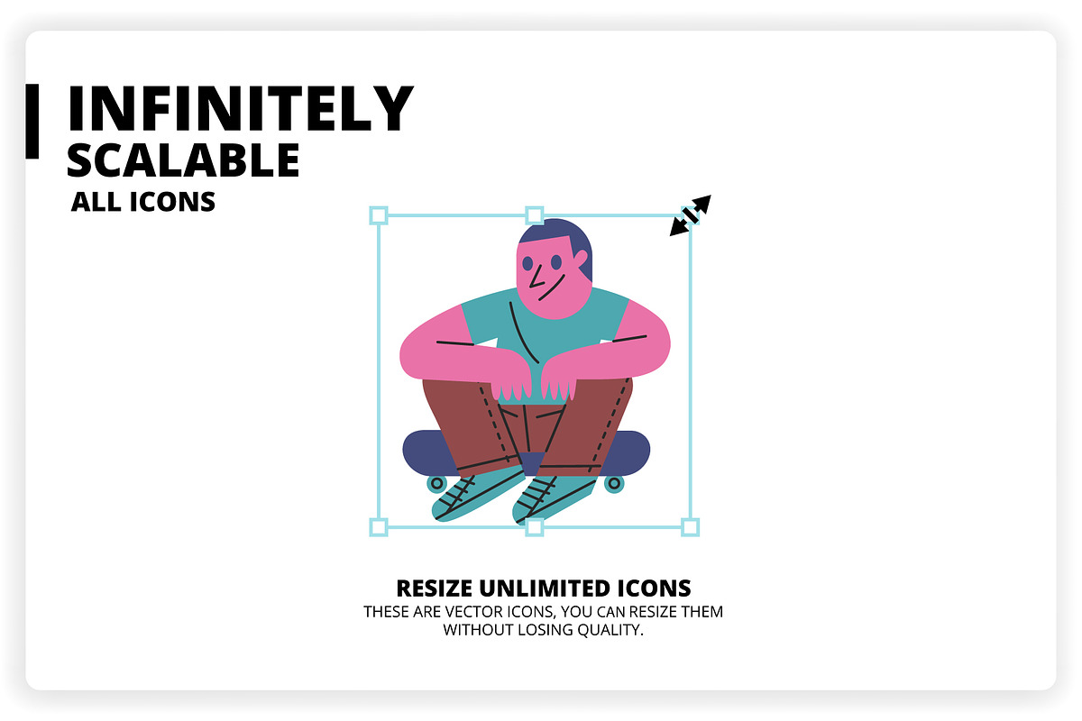 36 Skateboarding Elements x2 Styles, a Graphic by monkik (Photo 24 of 25)